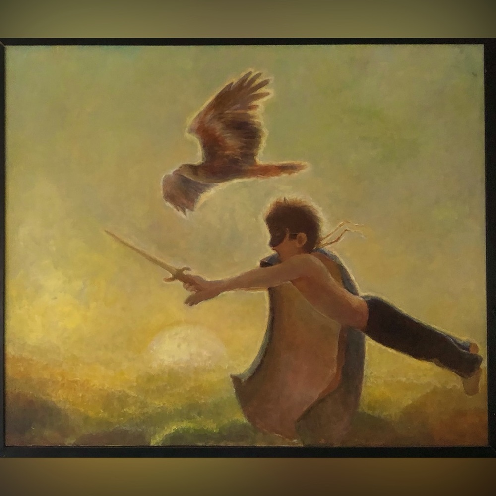 Icarus - oil on canvas - 2020 - By Jean Diver